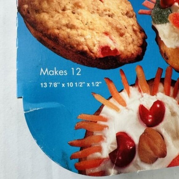 Ekco Bakers Secret Muffin Tops Bake Pan 12 Holes Tarts Mini Pizzas Tarts NEW! - Picture 5 of 9